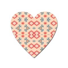 Tribal Shapes                                          Magnet (heart) by LalyLauraFLM