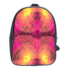 New Wild Color Blast Purple And Pink Explosion Created By Flipstylez Designs School Bag (large) by flipstylezfashionsLLC