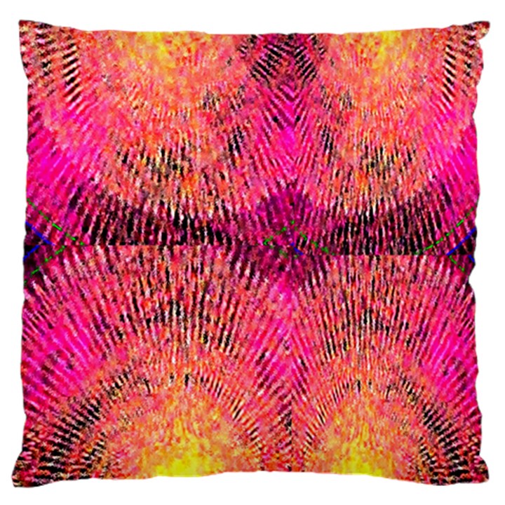 New Wild color blast purple and pink explosion created by FlipStylez Designs Large Flano Cushion Case (Two Sides)