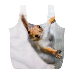 Curious Squirrel Full Print Recycle Bags (l)  by FunnyCow