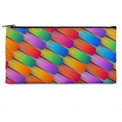 Colorful Textured Shapes Pattern                                Pencil Case