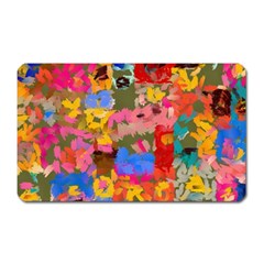 Coloful Strokes Canvas                                    Magnet (rectangular) by LalyLauraFLM