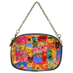 Coloful Strokes Canvas                               Chain Purse (two Sides) by LalyLauraFLM