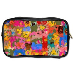 Coloful Strokes Canvas                                    Toiletries Bag (two Sides) by LalyLauraFLM