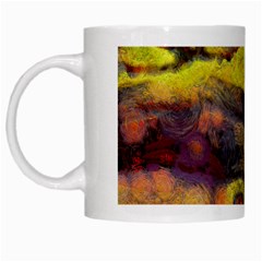 Painted Swirls                                    White Mug by LalyLauraFLM