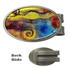 Painted Swirls                                    Money Clip (oval) by LalyLauraFLM