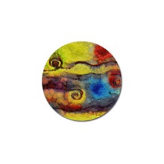 Painted Swirls                                    Golf Ball Marker by LalyLauraFLM