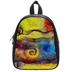 Painted Swirls                                    School Bag (small) by LalyLauraFLM