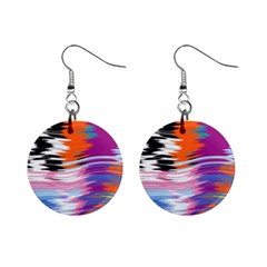 Waves                                    1  Button Earrings by LalyLauraFLM