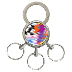 Waves                                    3-ring Key Chain by LalyLauraFLM