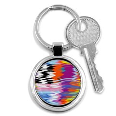 Waves                                    Key Chain (round) by LalyLauraFLM