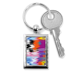 Waves                                    Key Chain (rectangle) by LalyLauraFLM