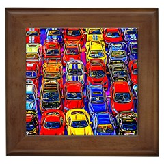 Colorful Toy Racing Cars Framed Tiles by FunnyCow