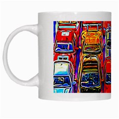 Colorful Toy Racing Cars White Mugs by FunnyCow