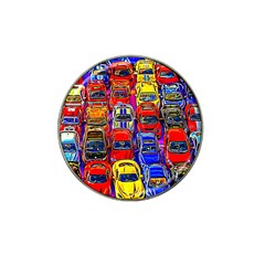 Colorful Toy Racing Cars Hat Clip Ball Marker (4 Pack) by FunnyCow