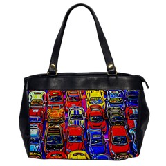 Colorful Toy Racing Cars Office Handbags by FunnyCow