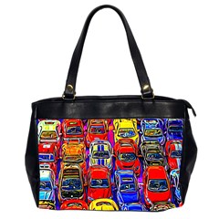 Colorful Toy Racing Cars Office Handbags (2 Sides)  by FunnyCow