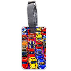 Colorful Toy Racing Cars Luggage Tags (one Side)  by FunnyCow