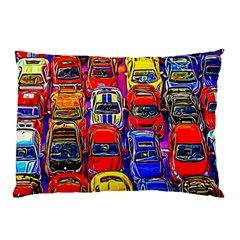 Colorful Toy Racing Cars Pillow Case (two Sides) by FunnyCow