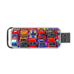 Colorful Toy Racing Cars Portable Usb Flash (one Side) by FunnyCow