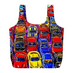 Colorful Toy Racing Cars Full Print Recycle Bags (l)  by FunnyCow