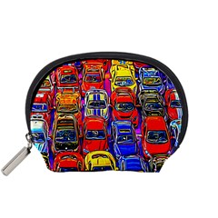 Colorful Toy Racing Cars Accessory Pouches (small)  by FunnyCow