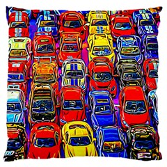 Colorful Toy Racing Cars Standard Flano Cushion Case (one Side) by FunnyCow