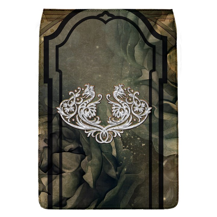 Wonderful Decorative Dragon On Vintage Background Flap Covers (S) 