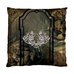 Wonderful Decorative Dragon On Vintage Background Standard Cushion Case (one Side) by FantasyWorld7