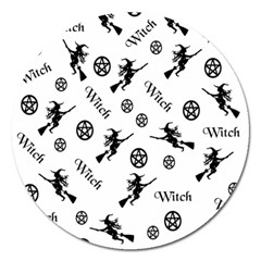 Witches And Pentacles Magnet 5  (round) by IIPhotographyAndDesigns