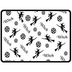 Witches And Pentacles Fleece Blanket (large)  by IIPhotographyAndDesigns