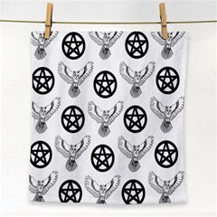 Owls And Pentacles Face Towel by IIPhotographyAndDesigns