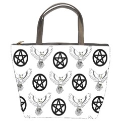 Owls And Pentacles Bucket Bags by IIPhotographyAndDesigns