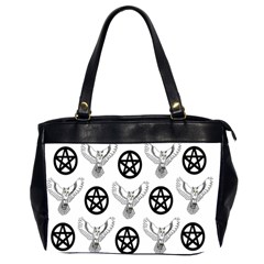 Owls And Pentacles Office Handbags (2 Sides)  by IIPhotographyAndDesigns