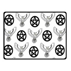 Owls And Pentacles Fleece Blanket (small) by IIPhotographyAndDesigns