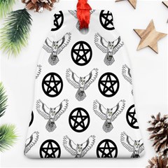 Owls And Pentacles Ornament (bell) by IIPhotographyAndDesigns