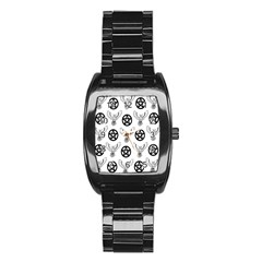 Owls And Pentacles Stainless Steel Barrel Watch by IIPhotographyAndDesigns