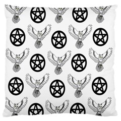 Owls And Pentacles Standard Flano Cushion Case (one Side) by IIPhotographyAndDesigns