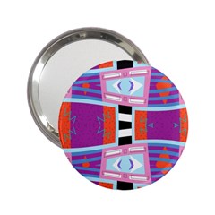 Mirrored Distorted Shapes                                    2 25  Handbag Mirror by LalyLauraFLM