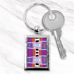 Mirrored Distorted Shapes                                    Key Chain (rectangle) by LalyLauraFLM