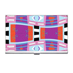 Mirrored Distorted Shapes                                    Business Card Holder by LalyLauraFLM