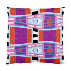 Mirrored Distorted Shapes                              Standard Cushion Case (two Sides) by LalyLauraFLM