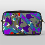 Blue purple shapes                                      Toiletries Bag (One Side) Front