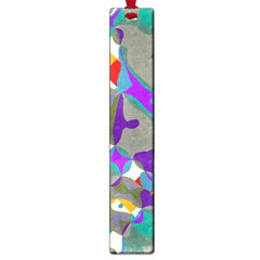 Blue Purple Shapes                                      Large Book Mark by LalyLauraFLM