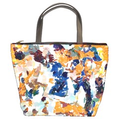 Paint On A White Background                                  Bucket Bag by LalyLauraFLM