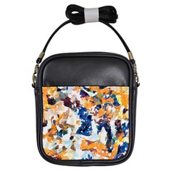 Paint On A White Background                                       Girls Sling Bag by LalyLauraFLM