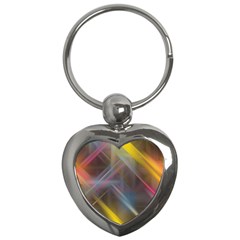 Fractals Stripes                                        Key Chain (heart)