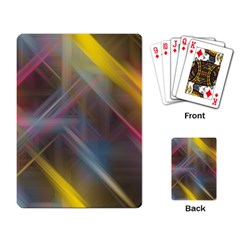 Fractals Stripes                                        Playing Cards Single Design by LalyLauraFLM