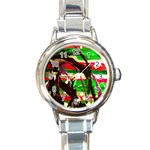 Easter 2 Round Italian Charm Watch Front