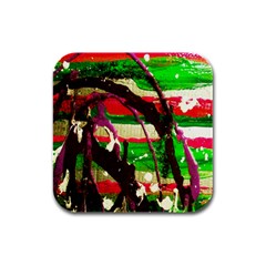 Easter 2 Rubber Square Coaster (4 Pack)  by bestdesignintheworld